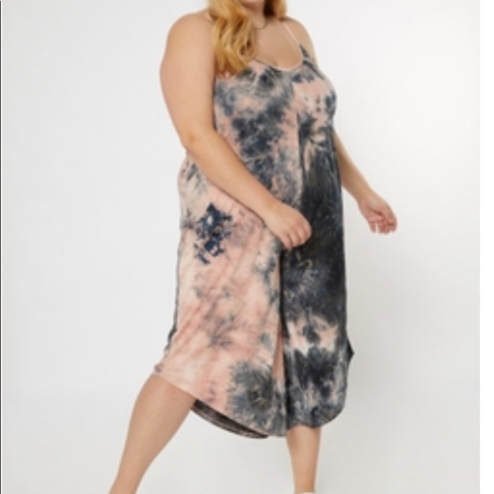 Mauve Tie Dye Harem Jumpsuit